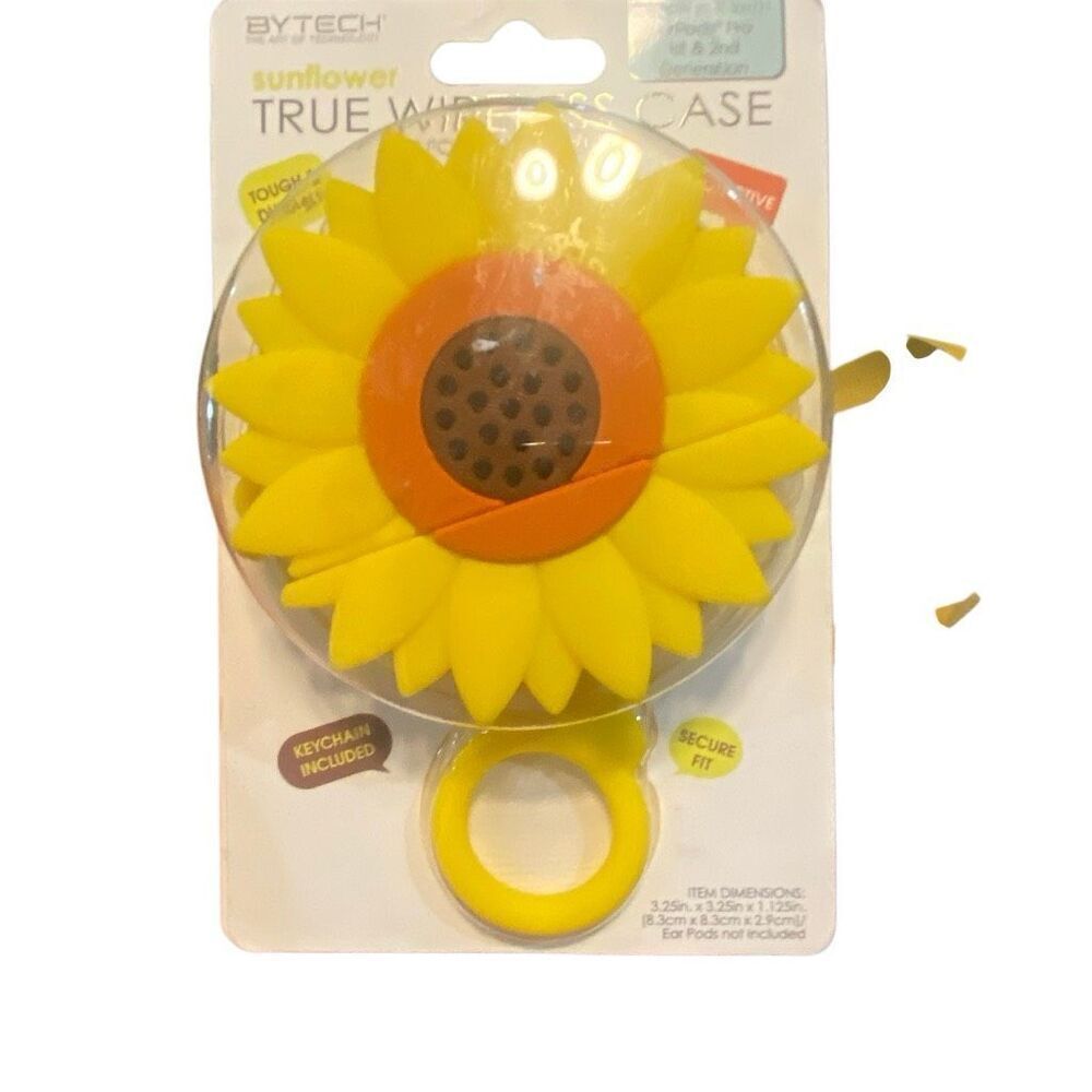 NEW Bytech Sunflower True Wireless Case For Apple AirPods Pro 1st And 2nd Genera